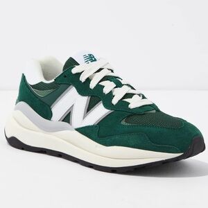 New Balance Green and White Athletic Shoes